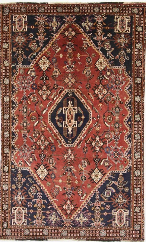 Ghashghai Teppich 249x152 cm, 160.000 Knoten/m², handgeknüpft, Perserteppich