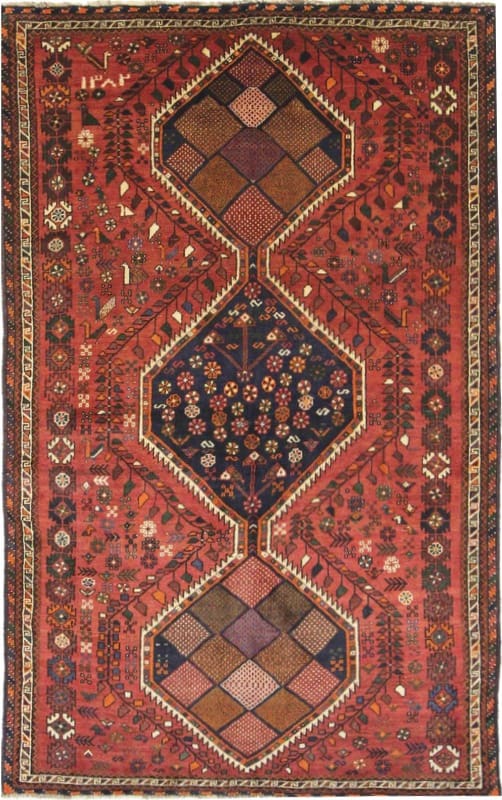 Ghashghai Teppich 258x159 cm, 160.000 Knoten, Handgeknüpft, Perserteppich