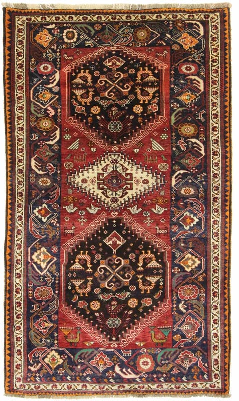 Ghashghai Teppich 267x158 cm, 160.000 Knoten, handgeknüpft, Perserteppich