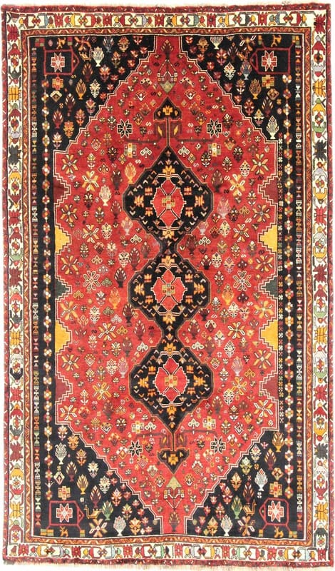 Ghashghai Teppich 281x166 cm | 160.000 Knoten/m² | Perserteppich handgeknüpft