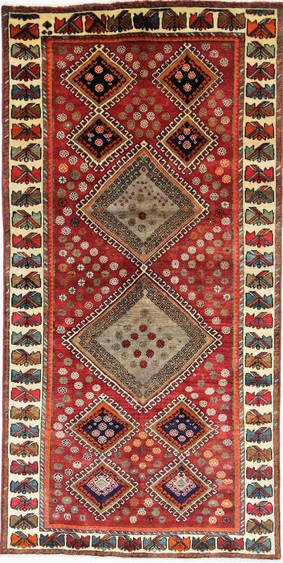 Ghashghai Teppich 286x144 cm – Handgeknüpft, Orientteppich