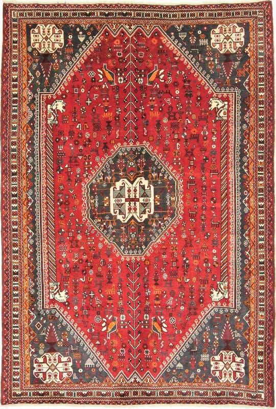 Ghashghai Teppich 292x202 cm – Feinster Orientteppich, handgeknüpft