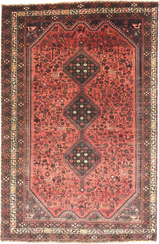 Ghashghai Teppich 297x191cm, 90.000 Knoten/m², handgeknüpft, Perserteppich