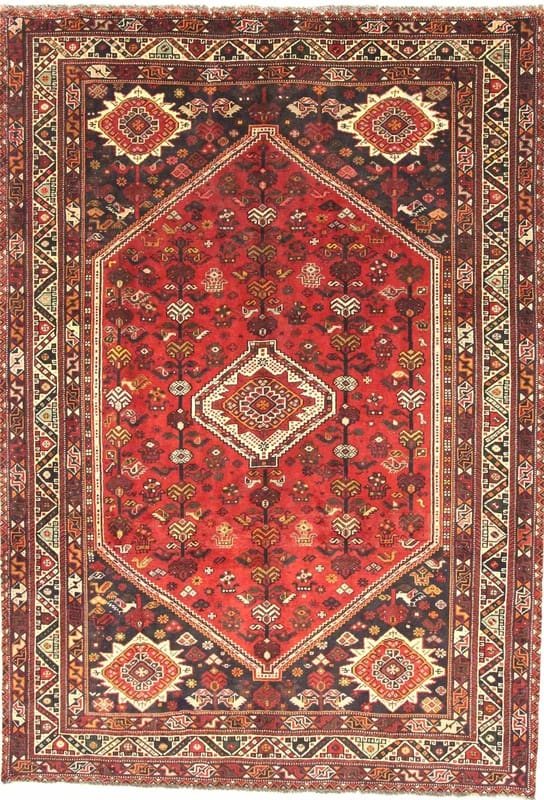 Ghashghai Teppich 298x208 cm, 90.000 Knoten/m², handgeknüpft, Perserteppich