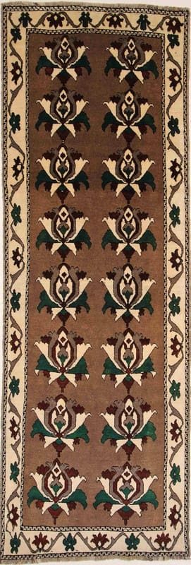 Ghashghai Teppich 308x106 cm, traditionell handgeknüpft, Perserteppich