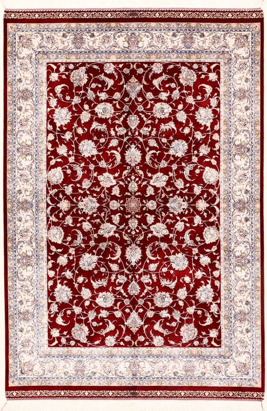 Ghom Acacia Teppich 152x101 cm - Viskose, elegant, Perserteppich
