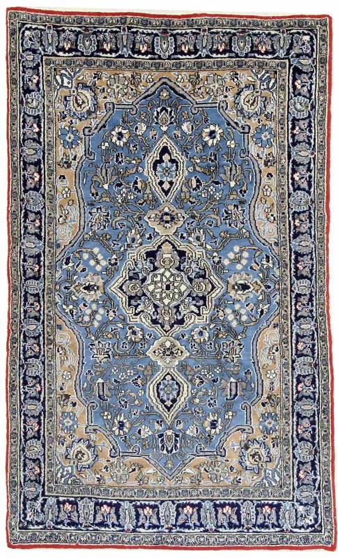 Ghom Orientteppich 175x106 cm - Handgeknüpft, traditionelles Design