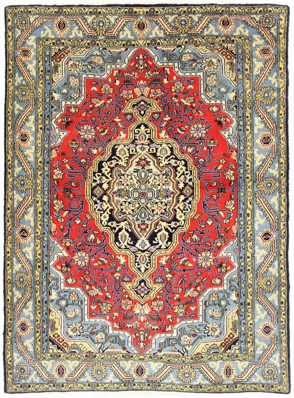 Ghom Orientteppich 200x150 cm aus Seide, luxuriös handgeknüpft