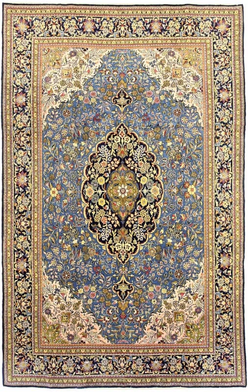 Ghom Orientteppich 342x216 cm handgeknüpft