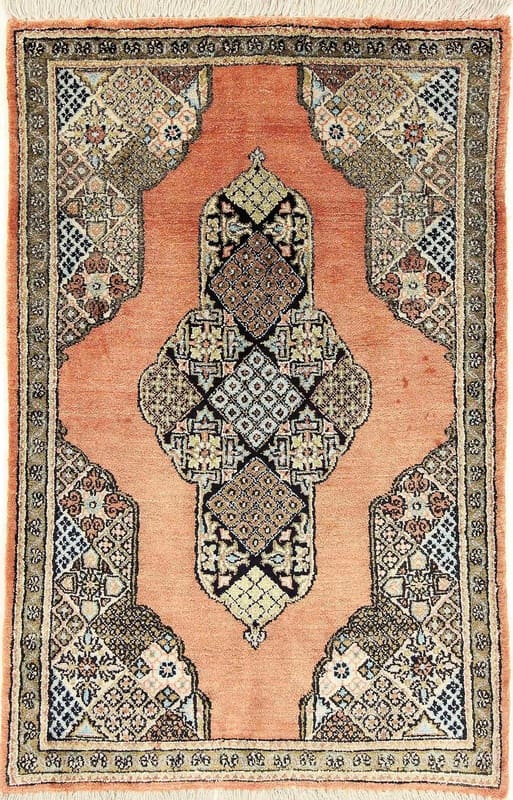 Ghom 92x59 – Hochwertiger Orientteppich, handgeknüpft