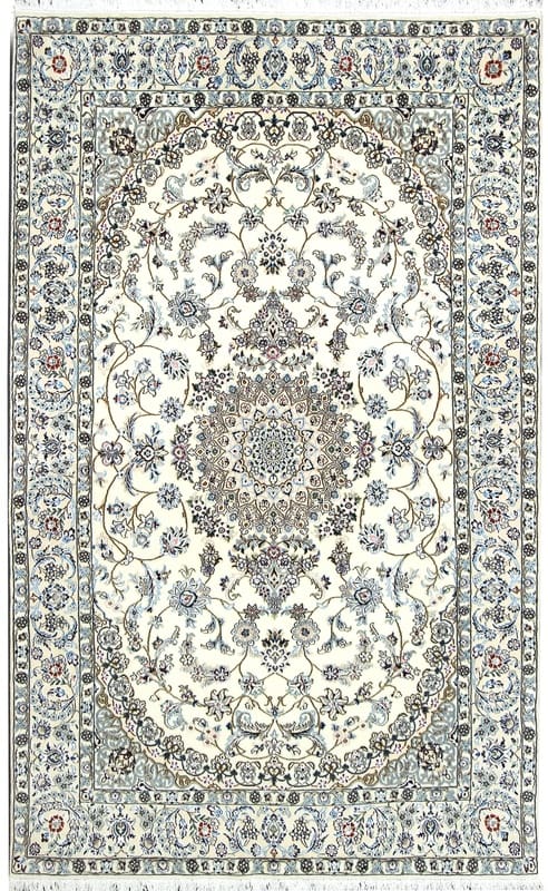 Großer NAIN 9LA Teppich 274x169 cm – zeitlos, handgeknüpft, zarte Farben