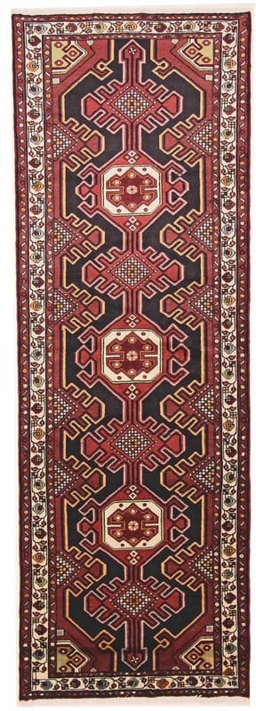 Hamadan Orientteppich 335x116 cm – Handgeknüpft, traditionell