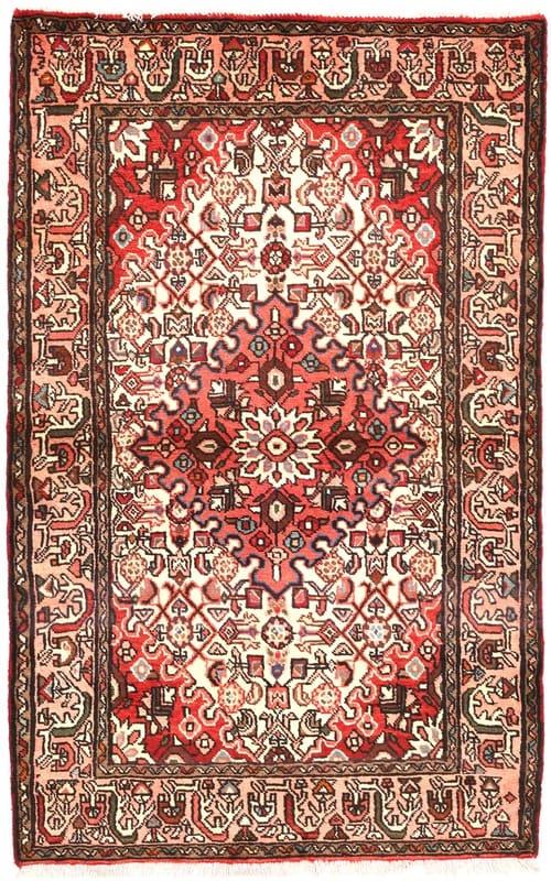 Hamadan Teppich 165x103 cm, semi-antiker Orientteppich, handgeknüpft