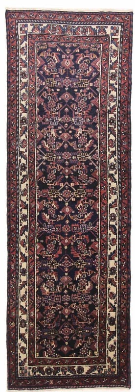 Hamadan Teppich 302x101 cm - Antik, Handgeknüpft, Orientteppich