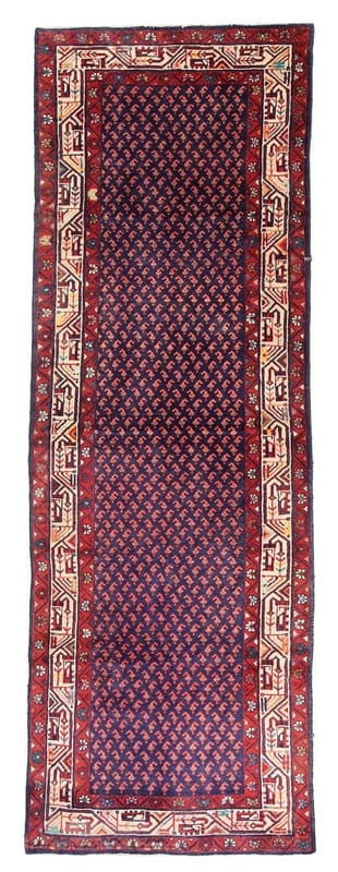 Hamadan Teppich 312x106 cm – semi-antiker Orientteppich handgeknüpft