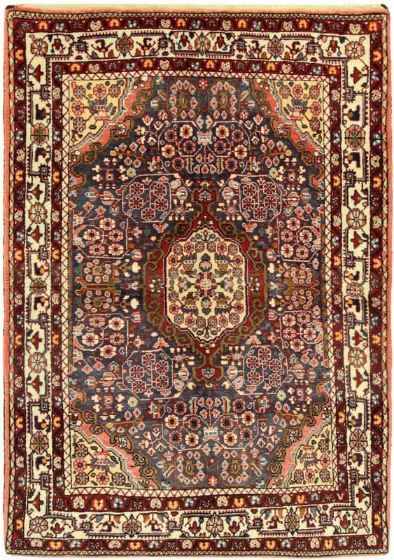 Hamedan Orientteppich 158x111 cm, semi-antik, handgeknüpft