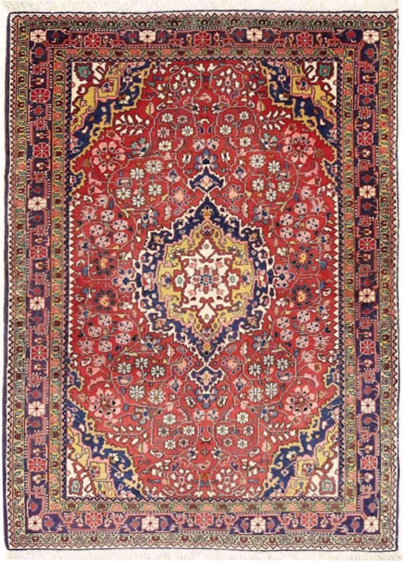 Hamedan Orientteppich 165x114 cm - Antik, handgeknüpft