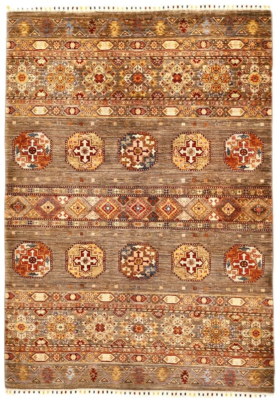 Handgefertigter Filpay Orientteppich 207x147 cm, Wolle, bunt, elegant