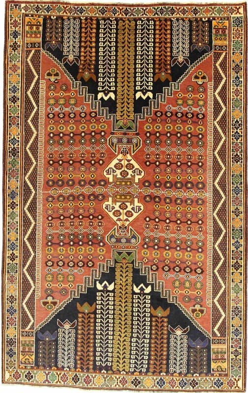 Handgefertigter Ghashghai-Teppich 272x172 cm - Perserteppich, einzigartig