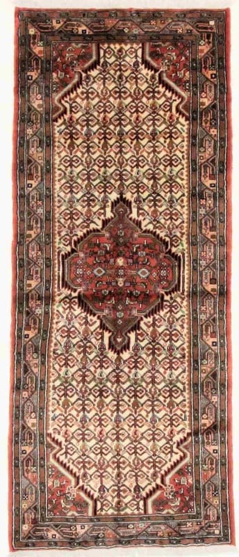 Handgeknüpfter Hamadan Teppich 195x78 cm, 128.000 Knoten, Perserteppich