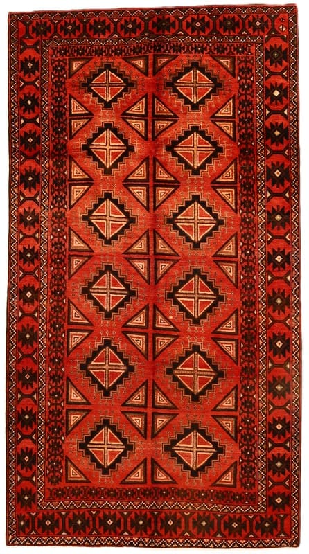 Handgeknüpfter Kurdi Orientteppich 297x160 cm – Geometrisches Design