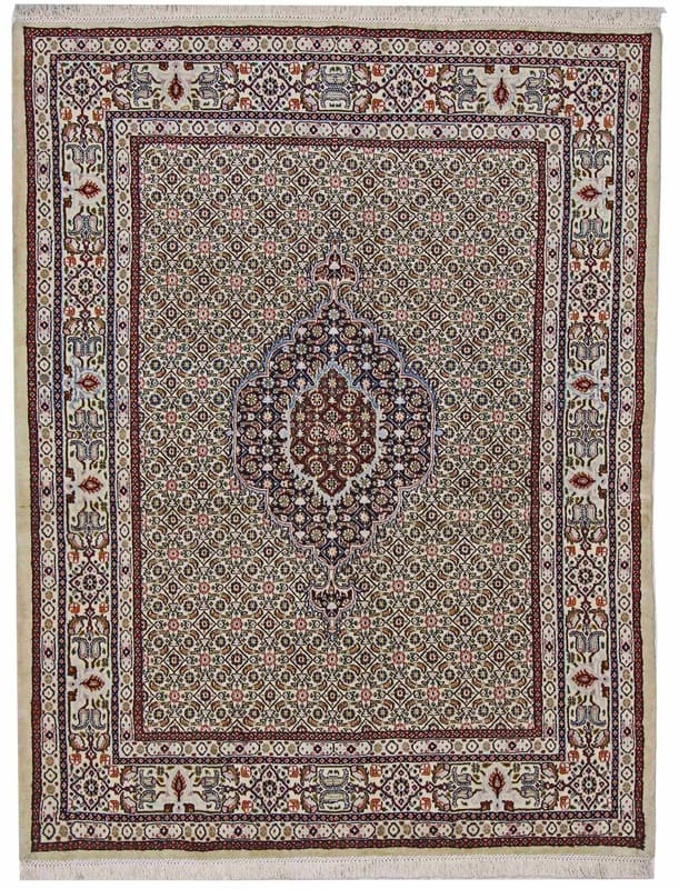 Handgeknüpfter Moud-Teppich 193x147 cm aus Birdjand, Luxusqualität