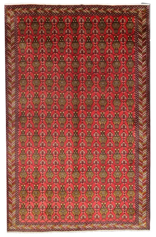 Handgeknüpfter Orientteppich 314x206 cm – Kurdische Wolle, floral