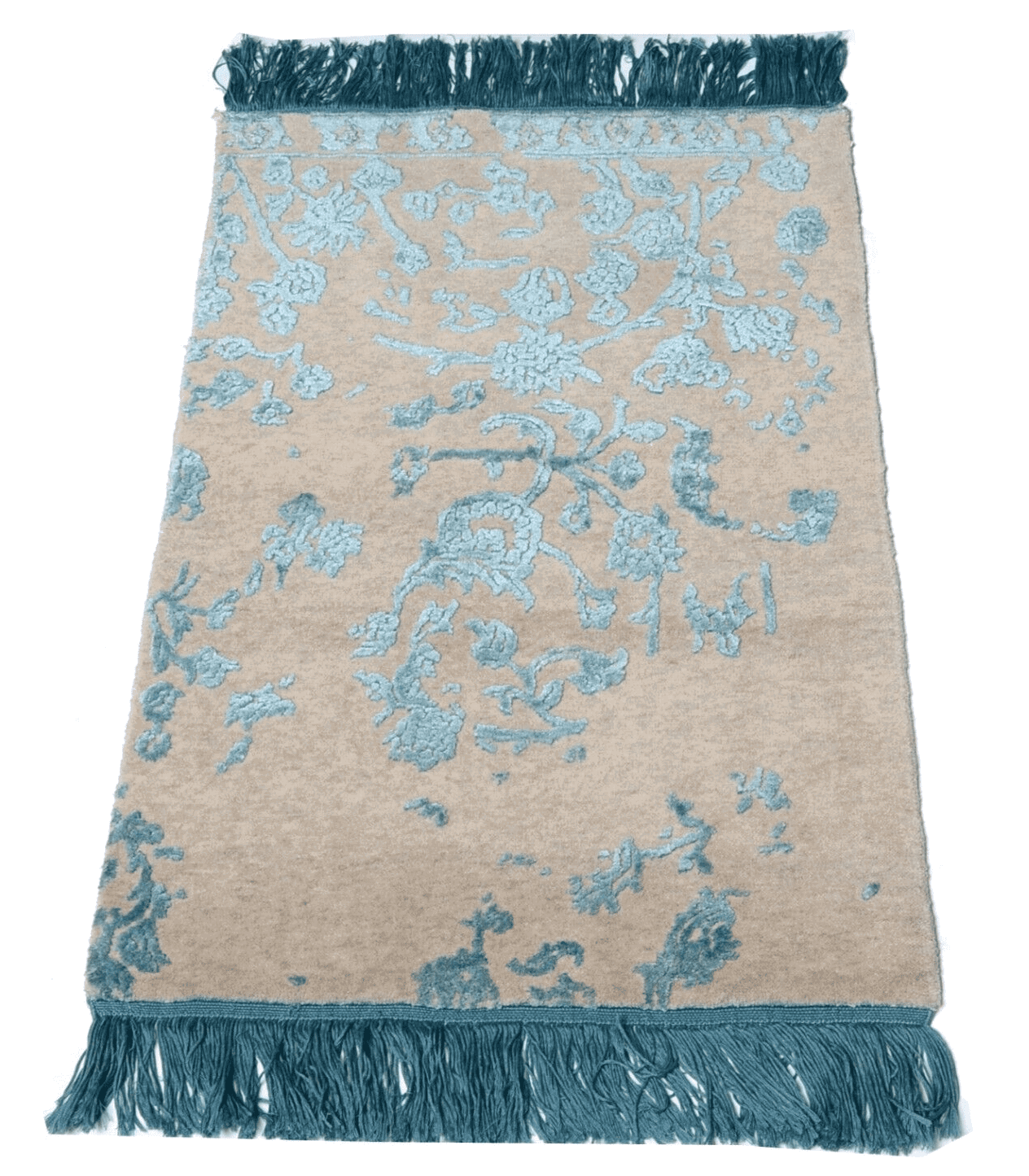 Handgeknüpfter Orientteppich 88x56 cm, 200.000 Knoten, modern