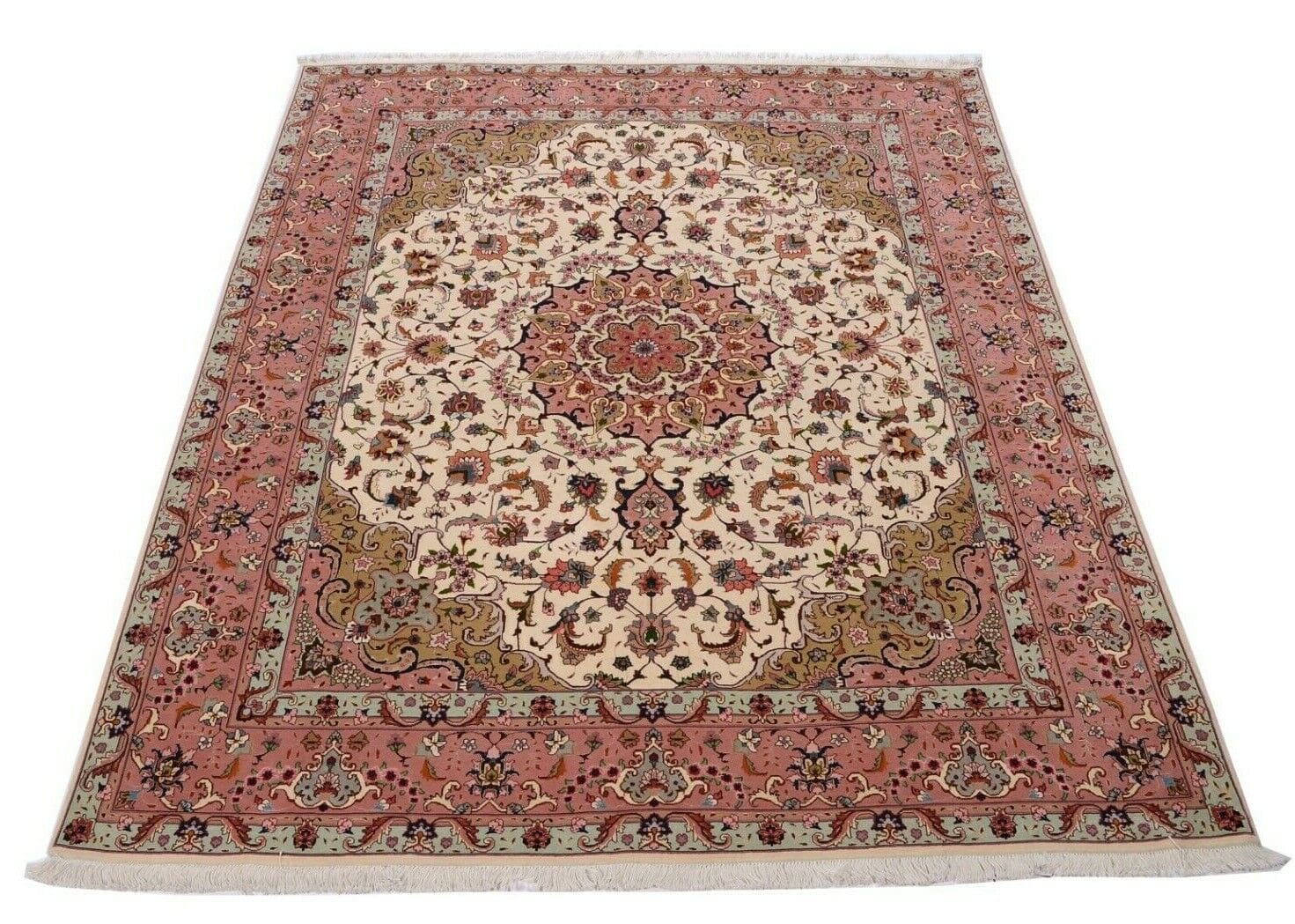 Handgeknüpfter Perser Teppich 260x205 cm, 550.000 Knoten, floral