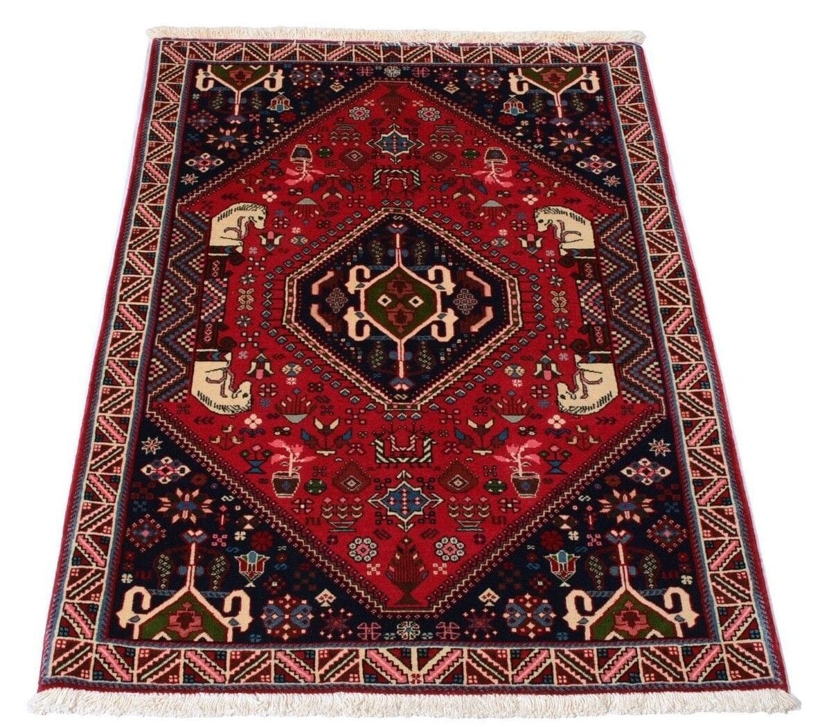 Handgeknüpfter Perserteppich 148x100 cm, 320.000 Knoten, Abadeh