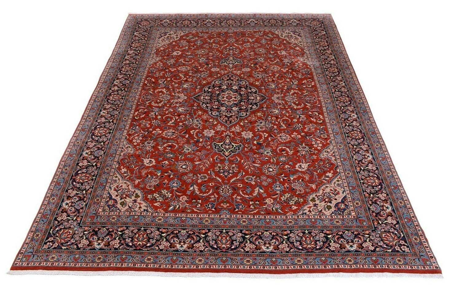 Handgeknüpfter Perserteppich 355x247 cm Floral, 350.000 Knoten