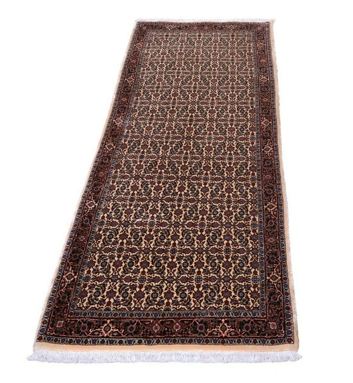 Handgeknüpfter Perserteppich Bidjar Tekab 254x94 cm, 350.000 Knoten