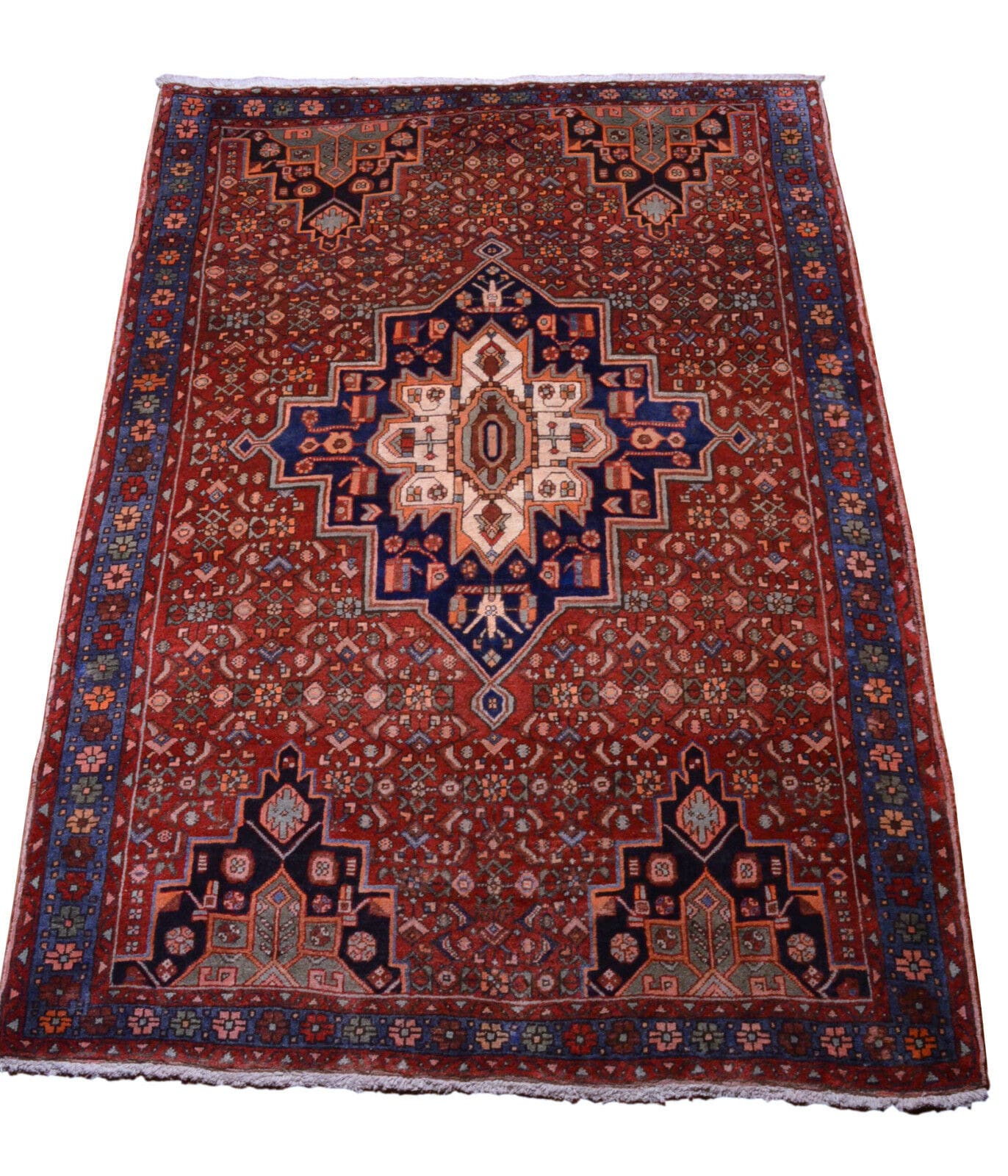 Handgeknüpfter Perserteppich Goltogh 195 x 136 cm rot, 250.000 Knoten