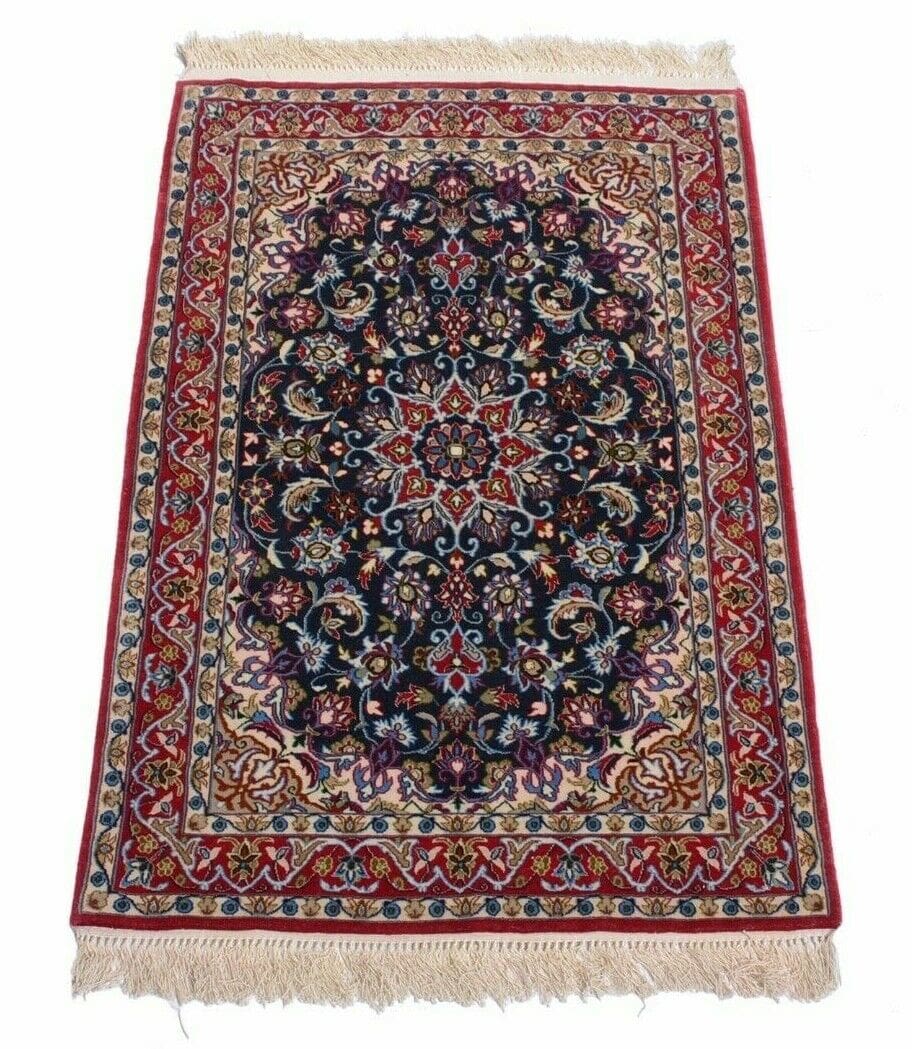 Handgeknüpfter Perserteppich Isfahan 105 x 68 cm, 850.000 Knoten