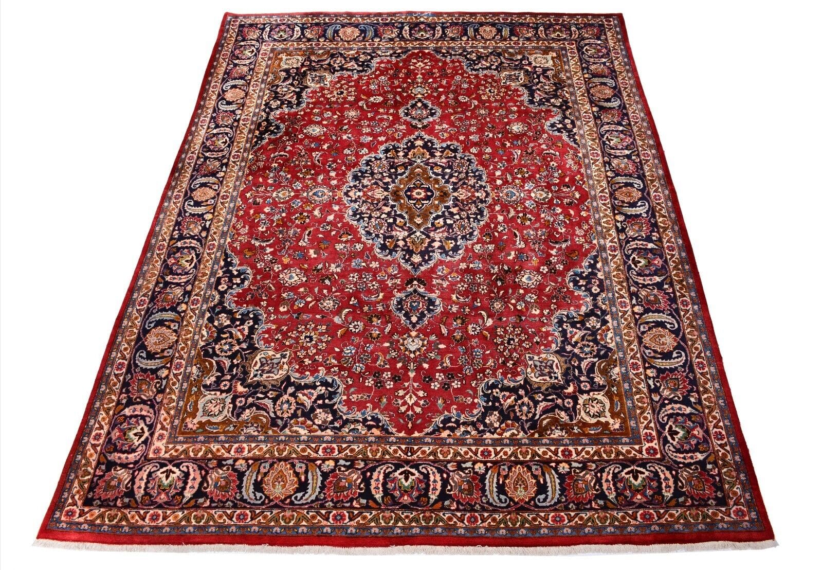 Handgeknüpfter Perserteppich Mashad 386x298 cm, 300.000 Knoten