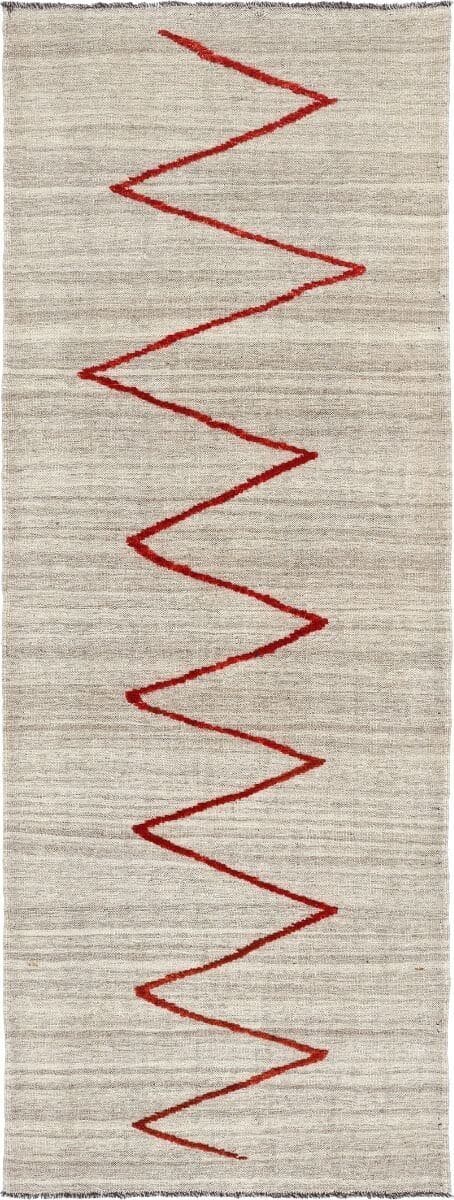 Handgewebter Kelim Perser Fars 286 x 105 cm - Modern & Neu