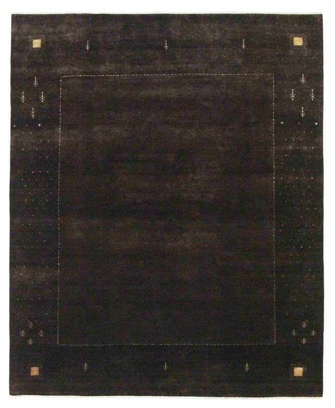 Handgewebter Loribaft Orientteppich 251x206 cm – Brauntöne, 200.000 Knoten/m²