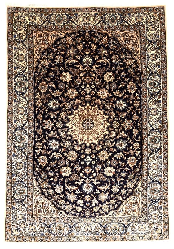 Handgewebter Nain-Teppich 300x209 cm – 9La-Knoten, elegant, Perserteppich