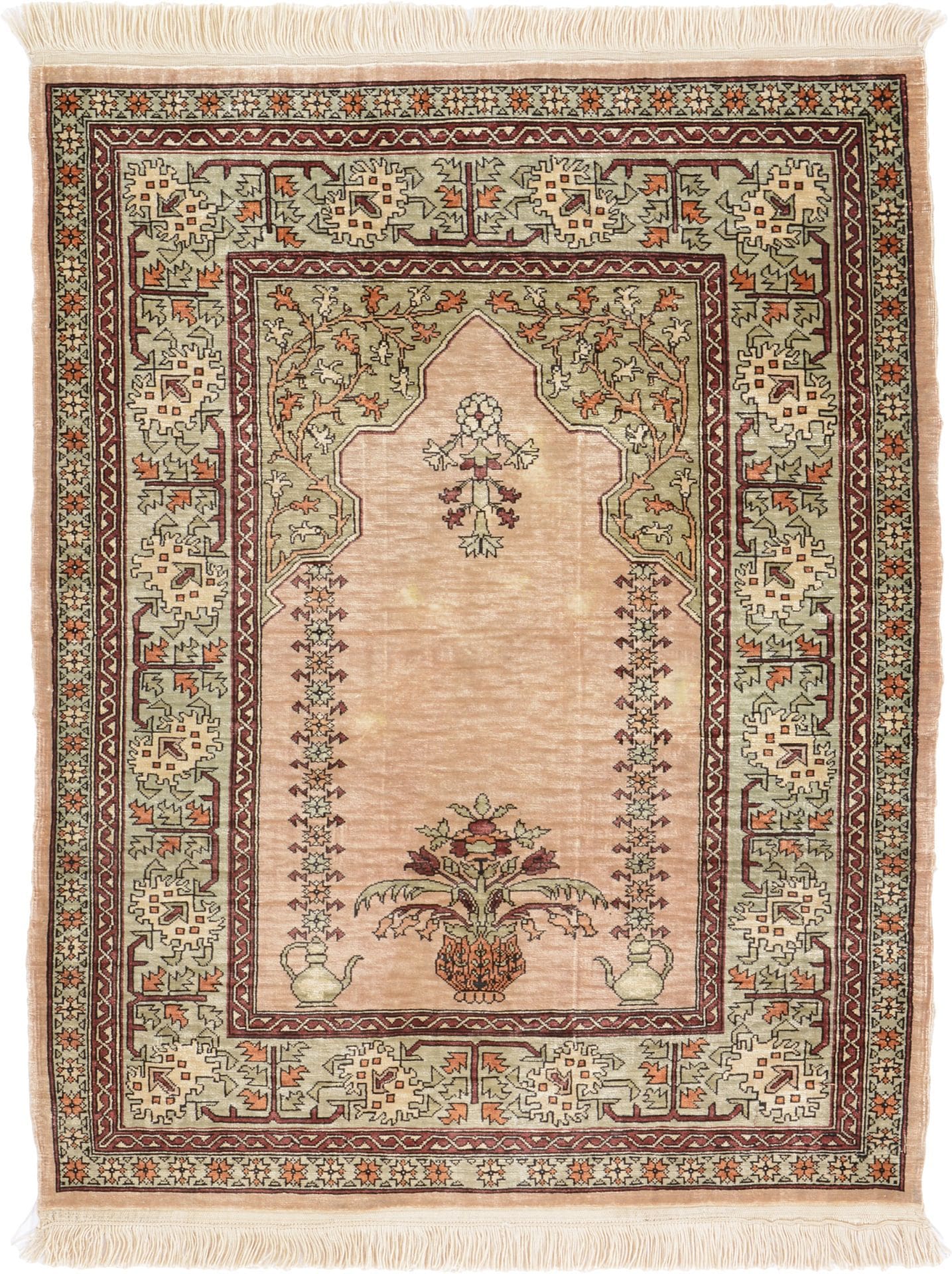 Hereke Orientteppich 54 x 68 cm handgeknüpft