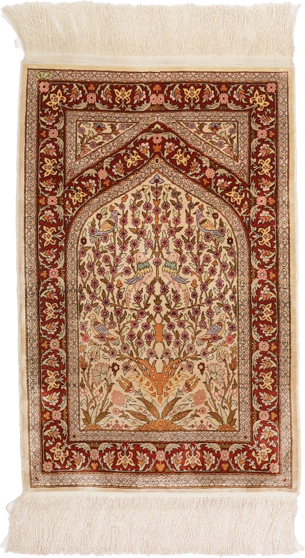 Hereke Orientteppich 61 x 91 cm handgeknüpft