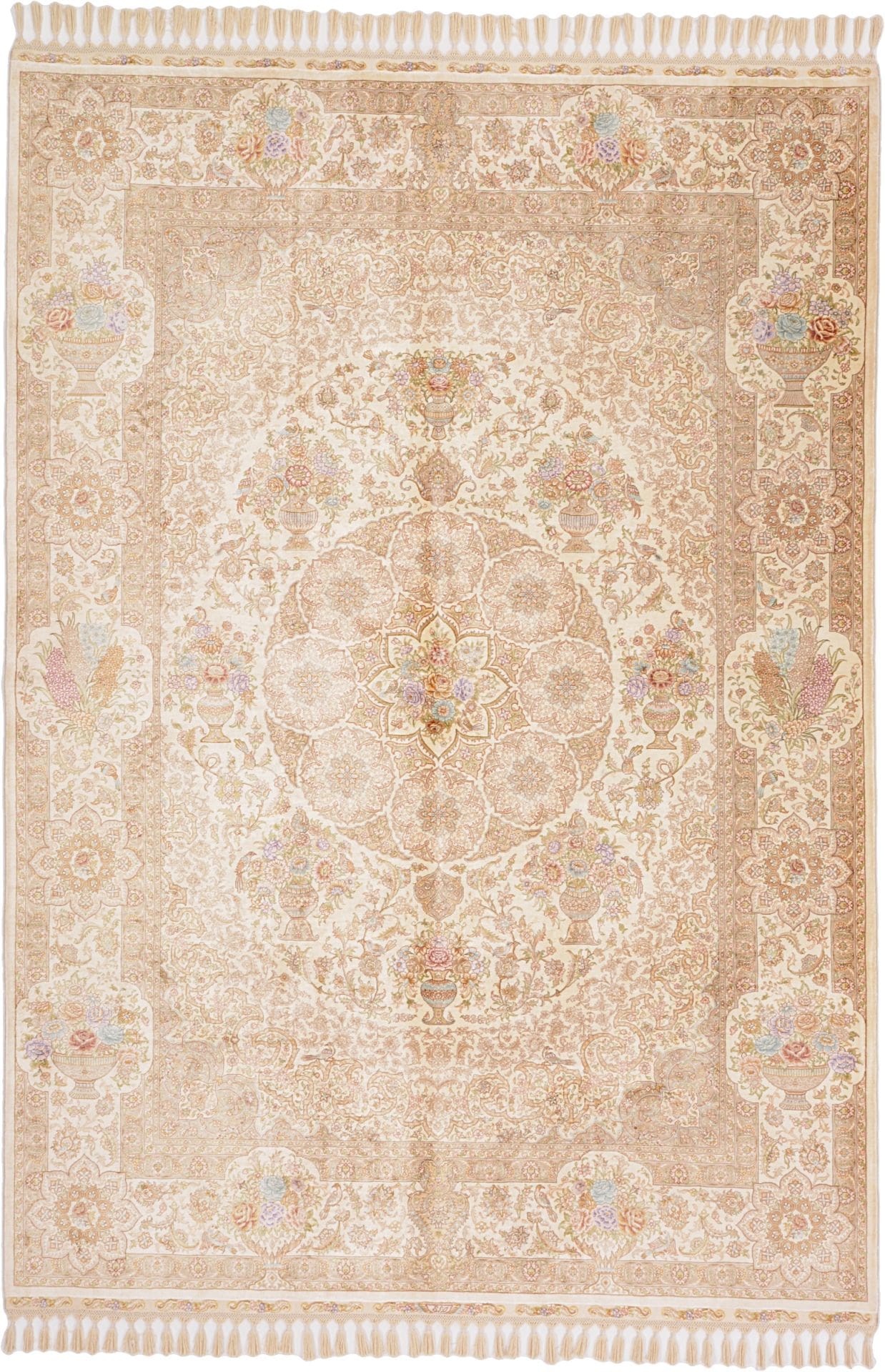 Hereke Teppich 170 x 243cm Seide, handgeknüpft