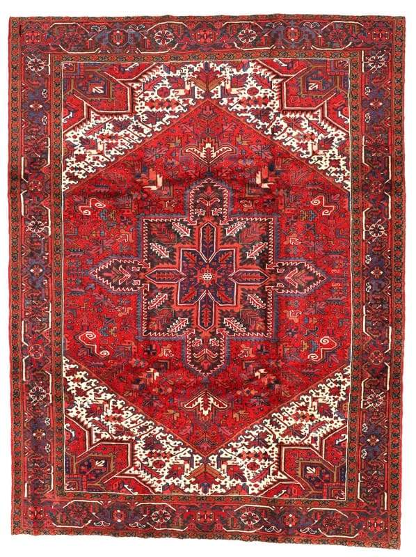 Heriz Orientteppich 340x255 cm – Handgeknüpft, Premium Wolle