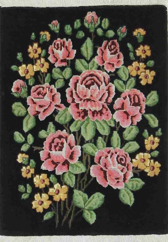 Hochwertiger Tabriz Teppich 69x51 cm, 50 Raj, handgeknüpft, Perserteppich