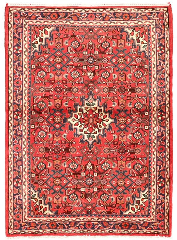 Hosenabad Teppich 152x110 cm, semi-antiker Orientteppich, handgeknüpft