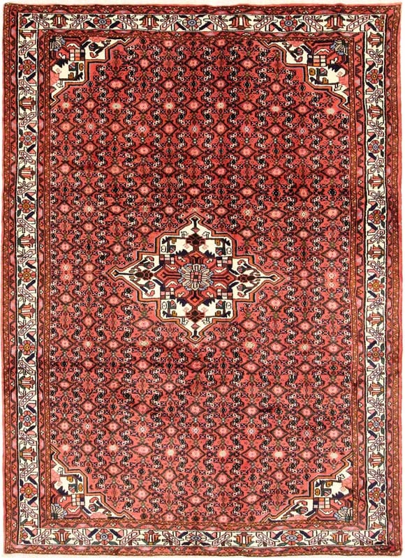 HOSENABAD Teppich 296x196 - semi-antiker Orientteppich handgeknüpft