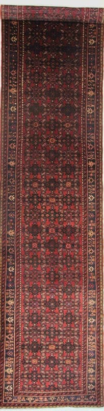 Hosenabad Teppich 417x91 cm – Handgeknüpft, Perserteppich, Wolle