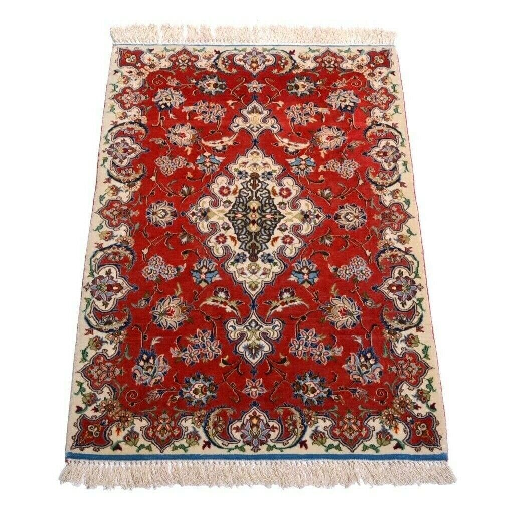 Isfahan 108x72 cm, 850.000 Knoten, handgeknüpfter Perserteppich