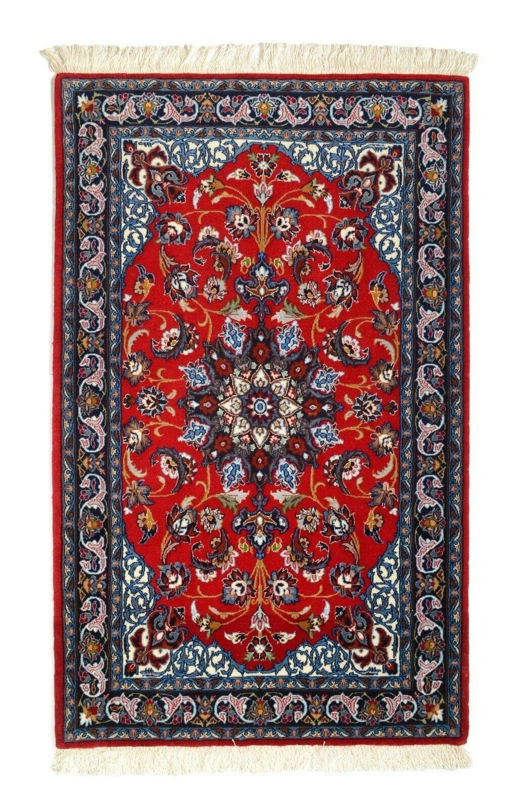 Isfahan 114 x 71 cm, 850.000 Knoten, handgeknüpfter Perserteppich