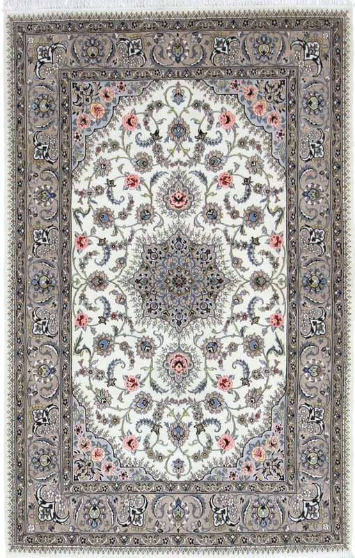 Isfahan Orientteppich 166x105 cm, handgeknüpft, feinmusterig