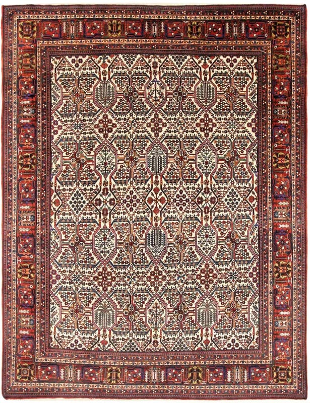 Isfahan-Teppich 327x244cm, 650.000 Knoten, handgeknüpft, Perserteppich